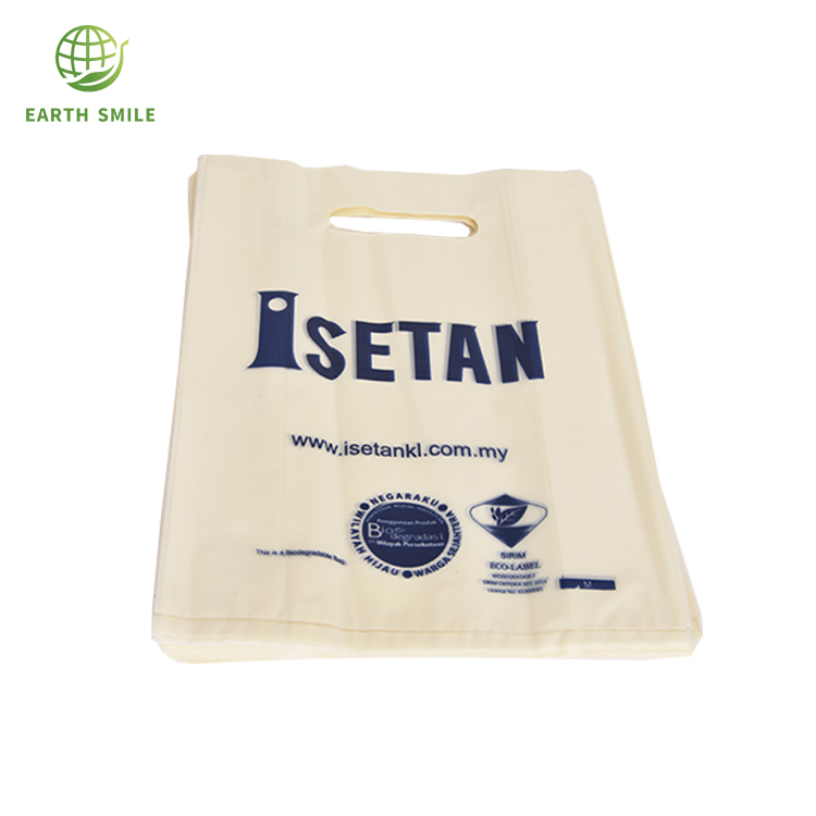 Таможня En13432 ASTM D6400 высечки кукурузный крахмал Compostable биоразлагаемая хозяйственная сумка