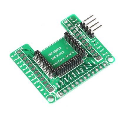 NRF52832/NRF51822 Minimum Test Board Adapter Plate