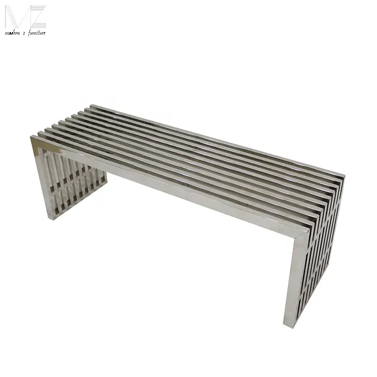 2021 Outdoor Bench Steel Amici Stainless Steel Bench Public Steel Chair Bench with factory price