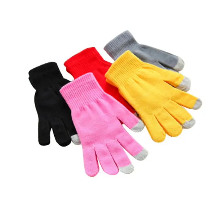 Custom Logo Cell Phone Smartphone Touch Gloves Winter Tactile Texting Touchscreen Gloves
