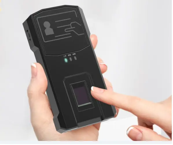 HF7500 Wireless Anti Fingerprint Coating Emirates ID Card Handheld Biometric Smart Card Reader