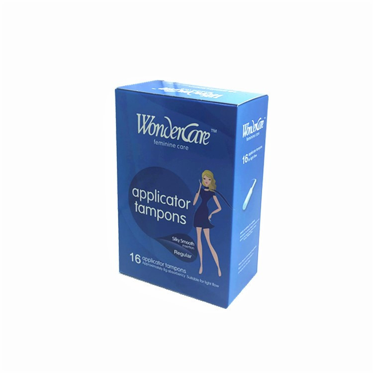 Wondercare OEM комфортные Органические Хлопковые Тампоны-аппликаторы для гигиенического использования