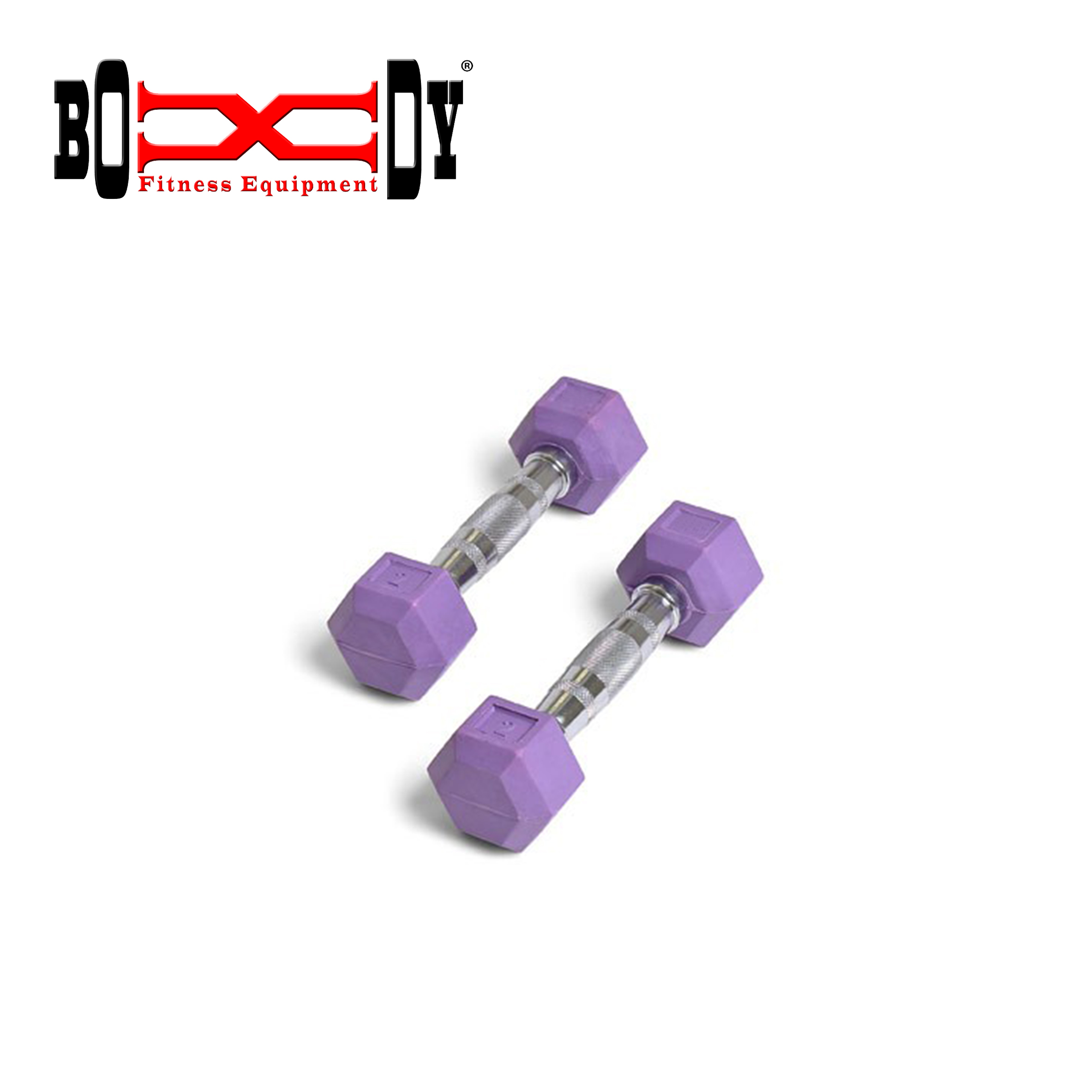 DB06 Coloured Rubber Hex Aerobic Dumbbells