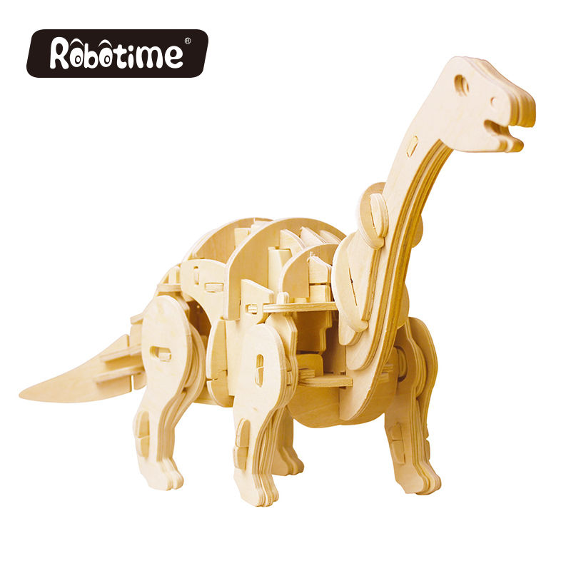 Best Sale Educational 3D Wooden Dinosaur Puzzle Toy