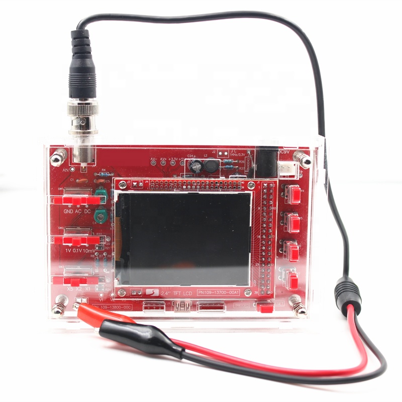 Пайка DSO138 2,4 "TFT Ручной карманный цифровой осциллограф комплект SMD спаянный + акриловый чехол для DIY чехол для DSO138