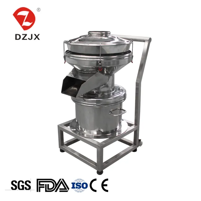 450 Type Vibration Filter Sieve Classifier Vibrating Sieving Separator Machine For Liquid Coconut Oil Juice Fruit Pulp Ce