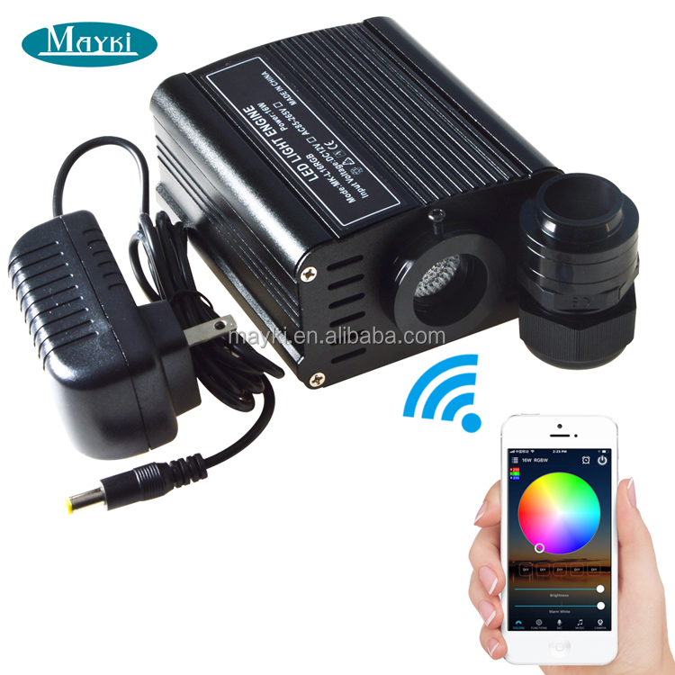Mayki WIFI управление RGBW светодиодный источник света с 16W 32W 45W оптоволоконное освещение Magic Home
