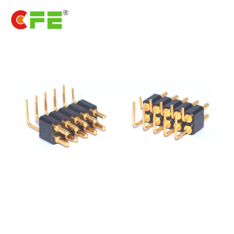 10 контактов pcb d-sub Прямоугольный аккумулятор pogo контактный разъем