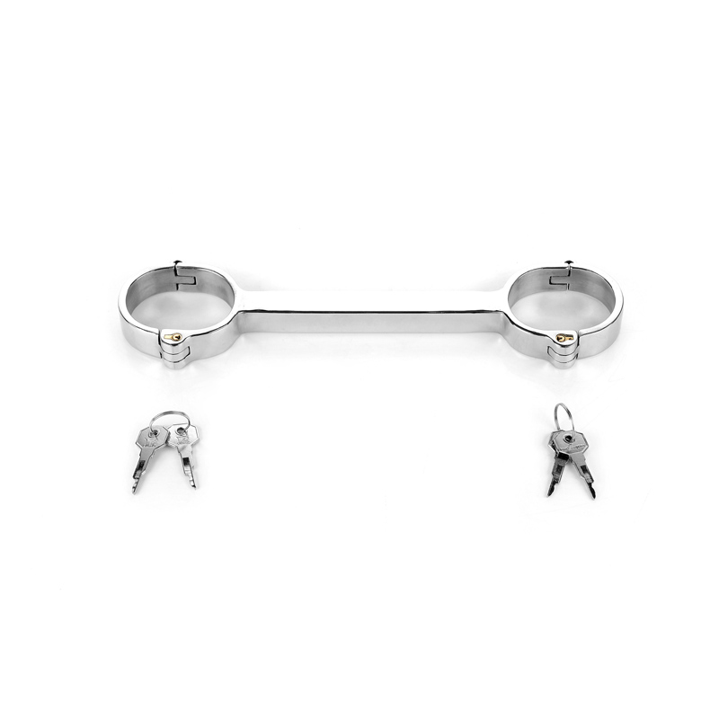 Black emperor stainless steel fixed handcuffs BDSM bondage adult games sex toys for couples slave restraints hand cuffs fetish