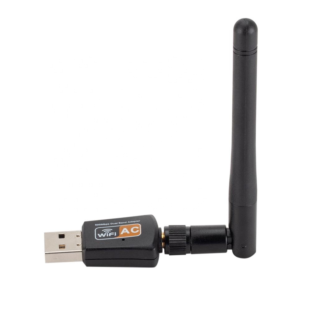 Беспроводные usb сетевые карты с Wi-Fi антенной 600 Мбит/с двухдиапазонный 2,4/5 ГГц беспроводной сетевой адаптер с антенной