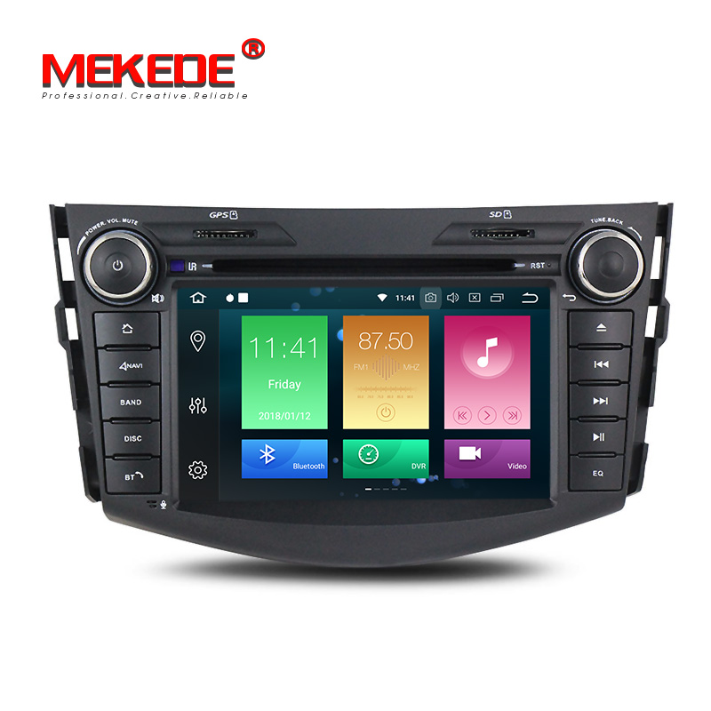 MEKEDE 7 "2DIN PX5 Android 8,0, 4 гб + 32 гб Octa Core автомобильный CD DVD радио мультимедиа плеер для RAV4 с fakra глобальной системой спутника обнаружения местоположения теплоотвод