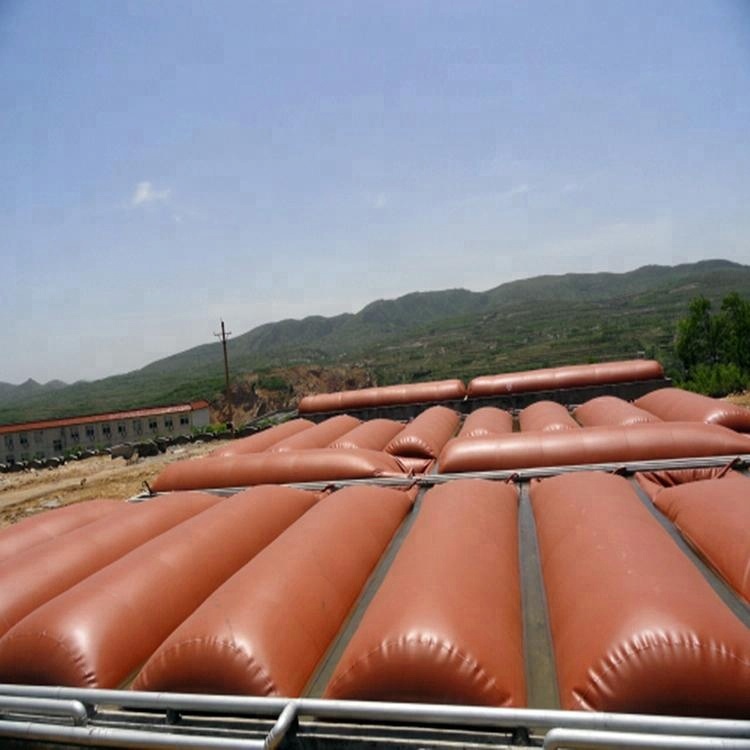 Пвх красная грязевая гибкая биогазовая ткань