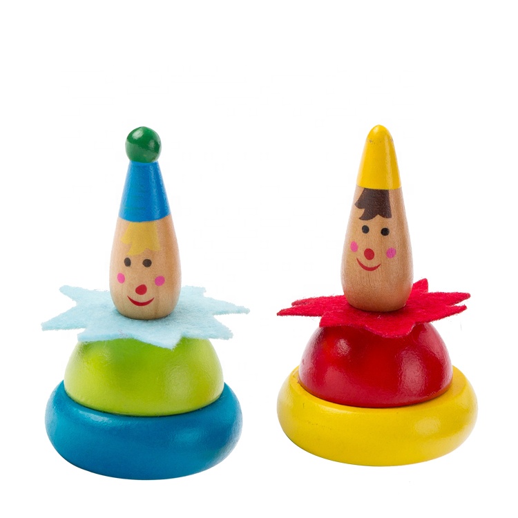 Chinese Toy Kids Spinning Top clown For Toddlers