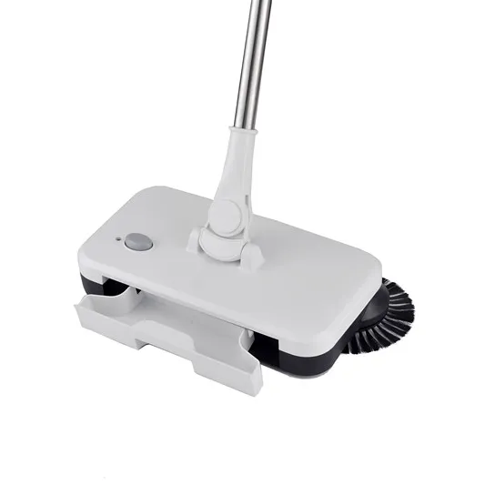 No bending easy cleaning floor sweeper and mop with rechargeable battery