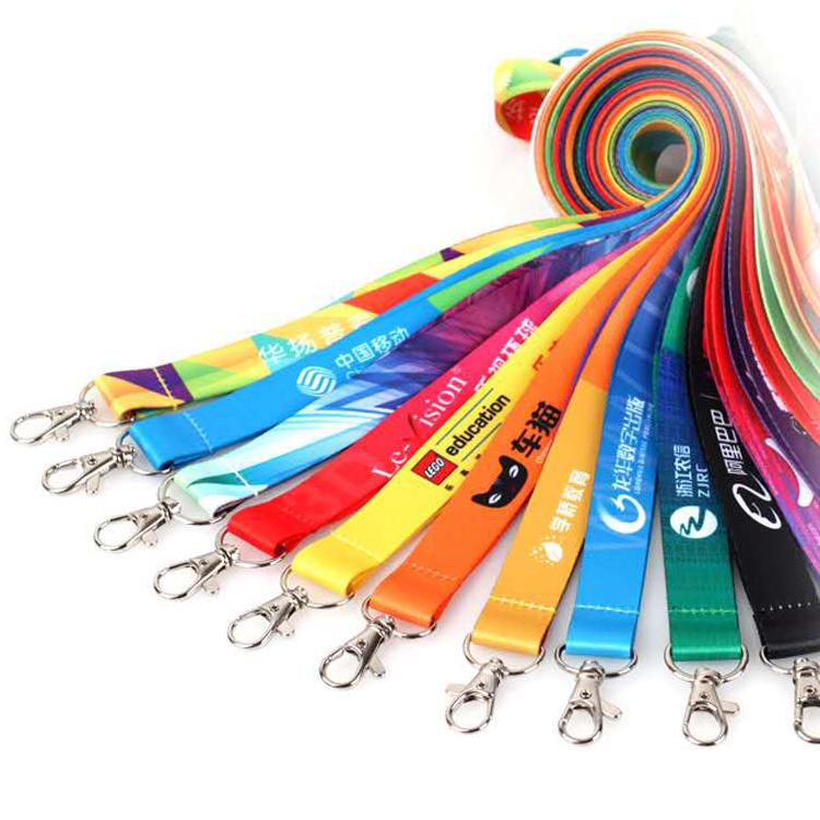Promotional Custom Sublimation Printed Id Card Lanyard Polyester Lanyard