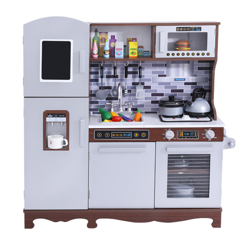 Best Quality Big Play Kitchen Set Toys for Kids Pretend Play Cooking Wooden Play Kitchen Toys For Kids