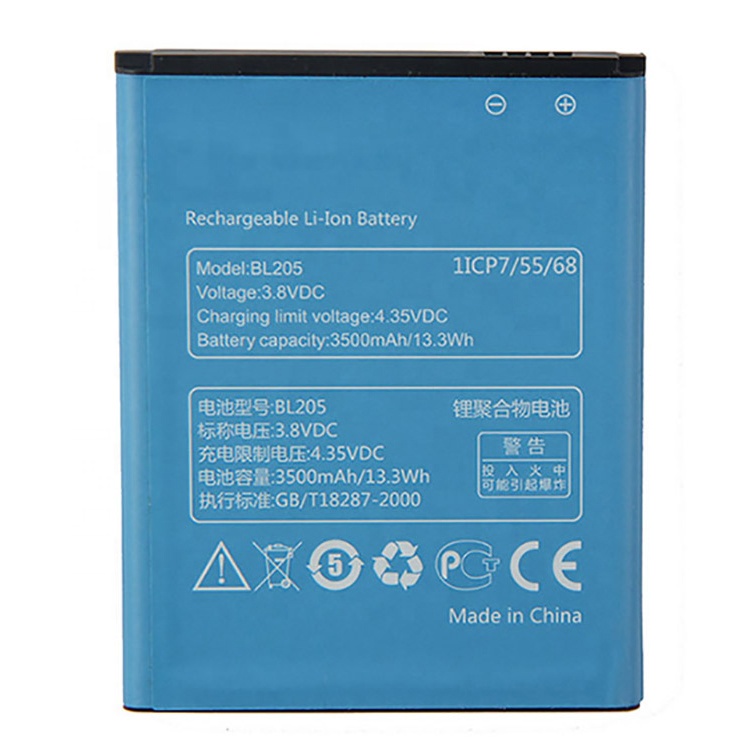 Новый оригинальный сменный аккумулятор для мобильного телефона Lenovo P770 OEM BL205 3,8 в 3500 мАч