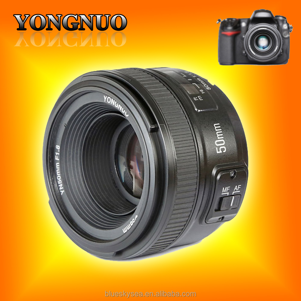 Yongnuo 50 мм F1.8N 1:1. 8 стандартный объектив с фиксированным фокусным расстоянием авто ручной фокусировки AF MF для Nikon