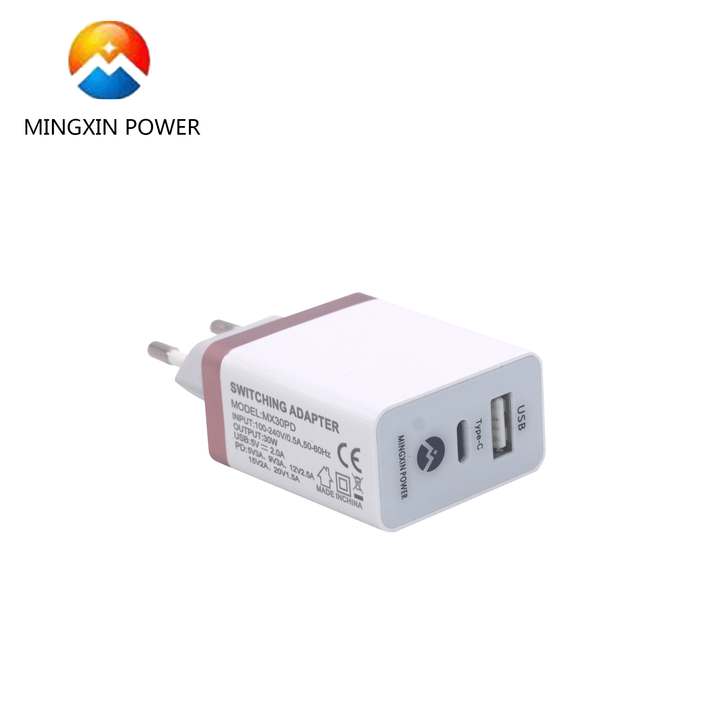 CE/FCC/KC Сертифицированный uk/eu/us/Корея штекер 30 Вт usb стены PD Тип c зарядное устройство