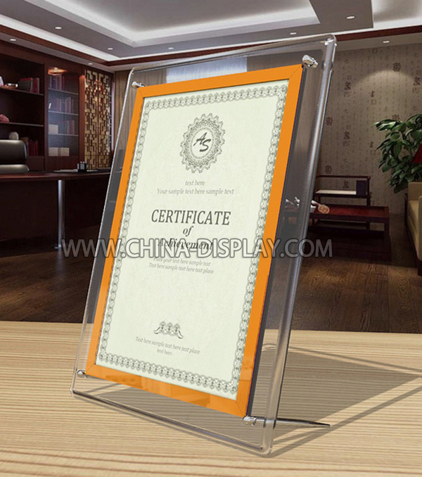 Кристаллическая акриловая пластиковая рамка A4 destkop
