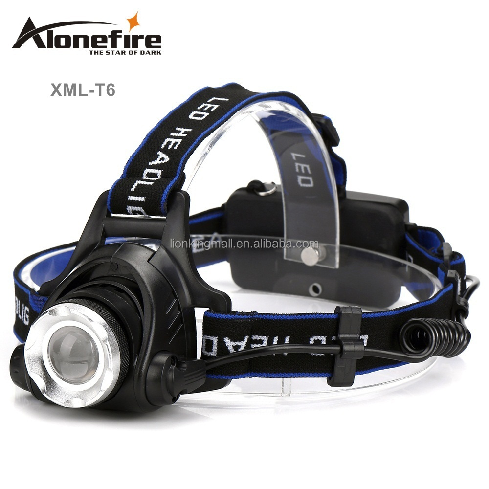 AloneFire HP79 Zoomable LED Headlight XML-T6 Headlamp led Head lights Fishing Hiking lamp Camping High power frontale BIKE light