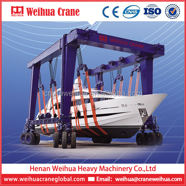 WEIHUA, подъемный кран для яхты, лодки, подъемный козловой кран 300 т, 500 т, 800 т
