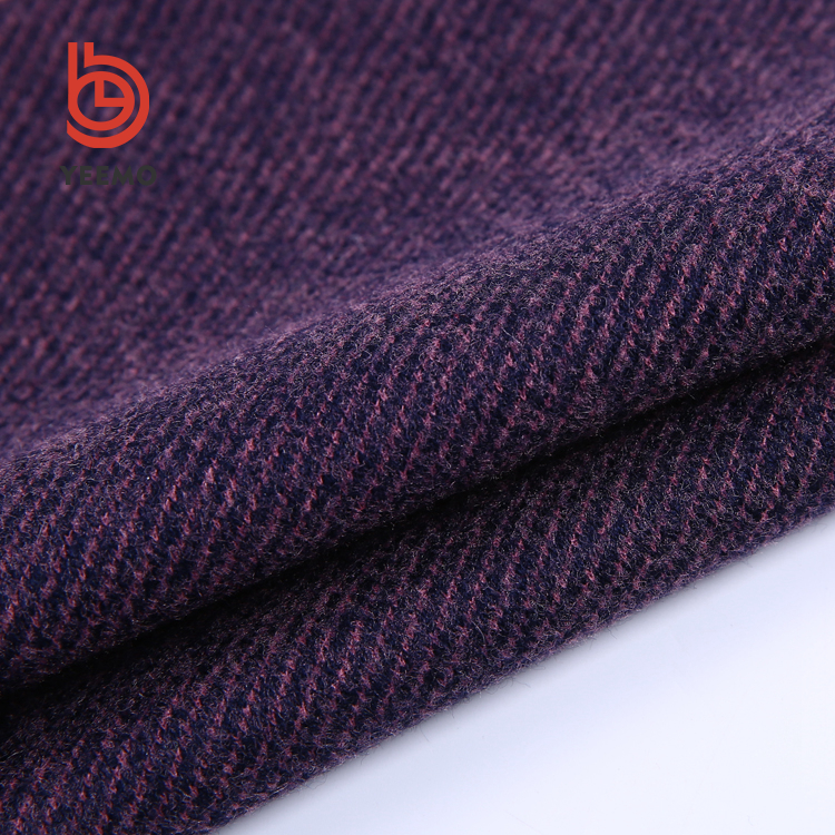 Бесплатный образец 60% акрил 40% полиэстер twill твидовая ткань акриловая трикотажная ткань