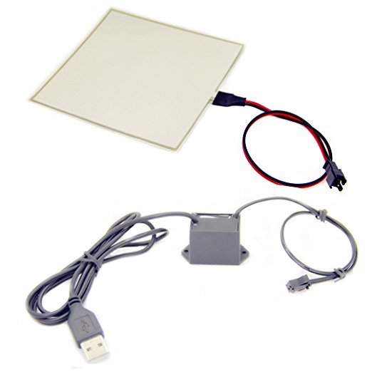USB EL панель-10*10 см Aqua color EL панель подсветки с DC5V USB Инвертор