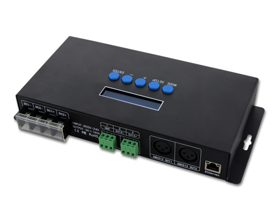 BC-216 контроллер Artnet со светодиодной подсветкой ws2812b ws2801 ws2811 IC pixel контроллер led dot 5050 rgb pixel контроллер