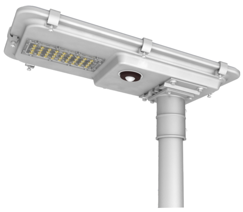 160LM/w integrated solar led street light with motion sensor