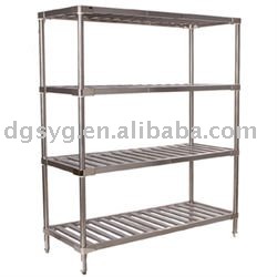 Stainless shelf-pen rack