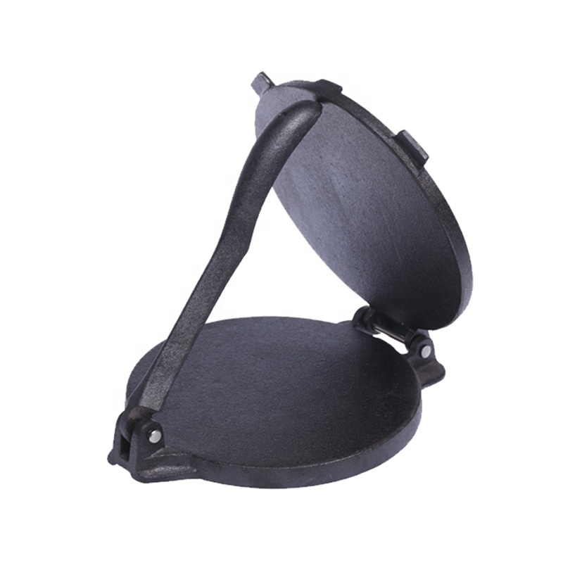 Custom Logo Best Heavy Duty Cast Iron Tortilla Press 8" For Mexican Cooking