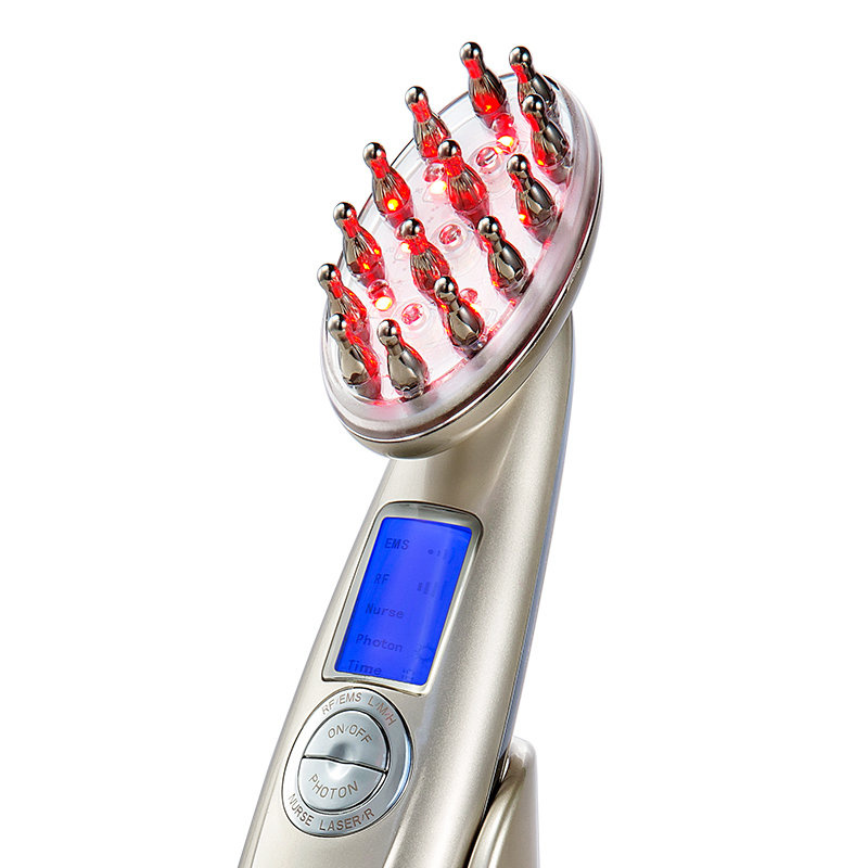 rf ems hair follicle massage with laser comb for hair regrowth japan beauty product