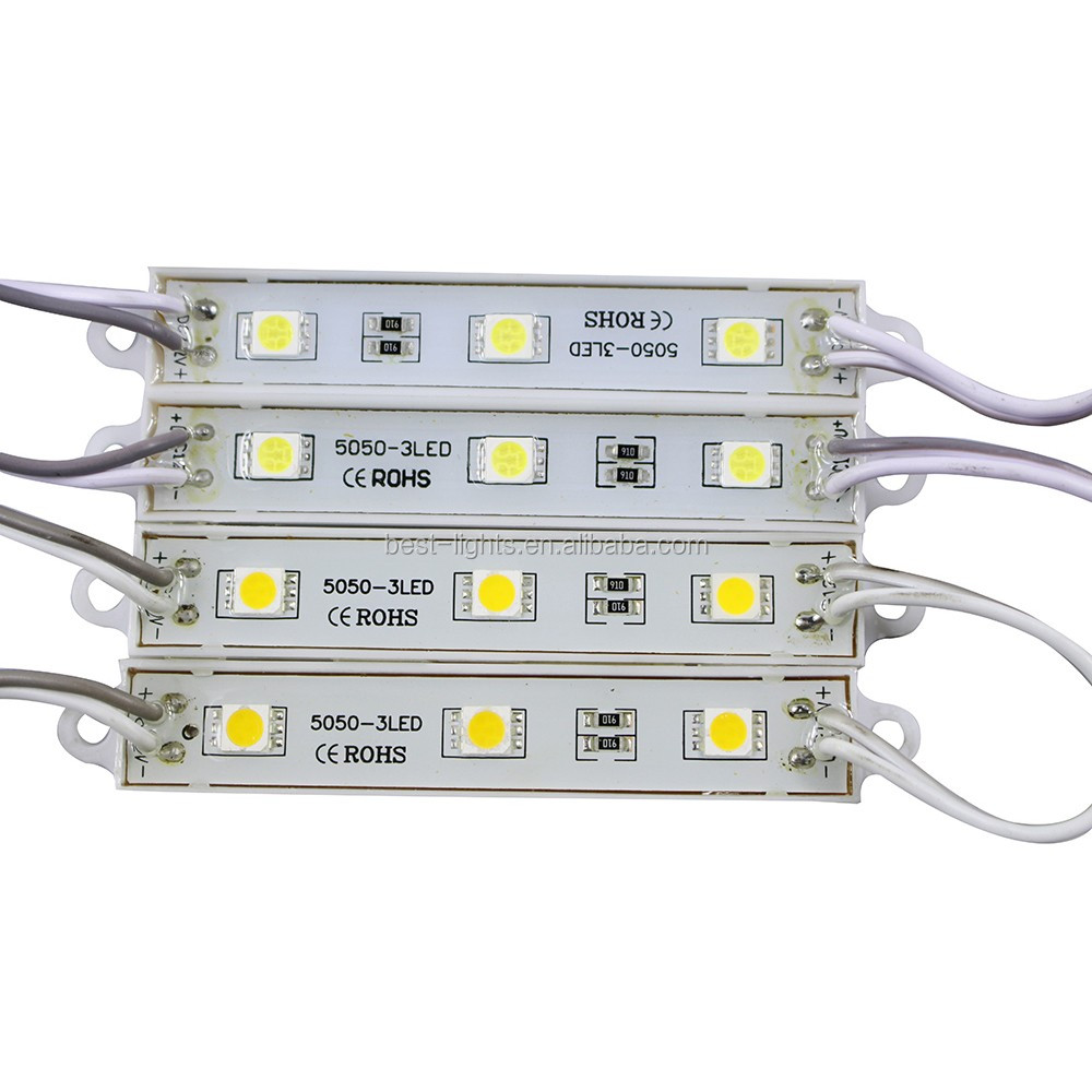 12 В постоянного тока Белый 5050 smd светодиодный модуль, 0,72 Вт для канальных букв и коробочных знаков, одобрено UL e242985