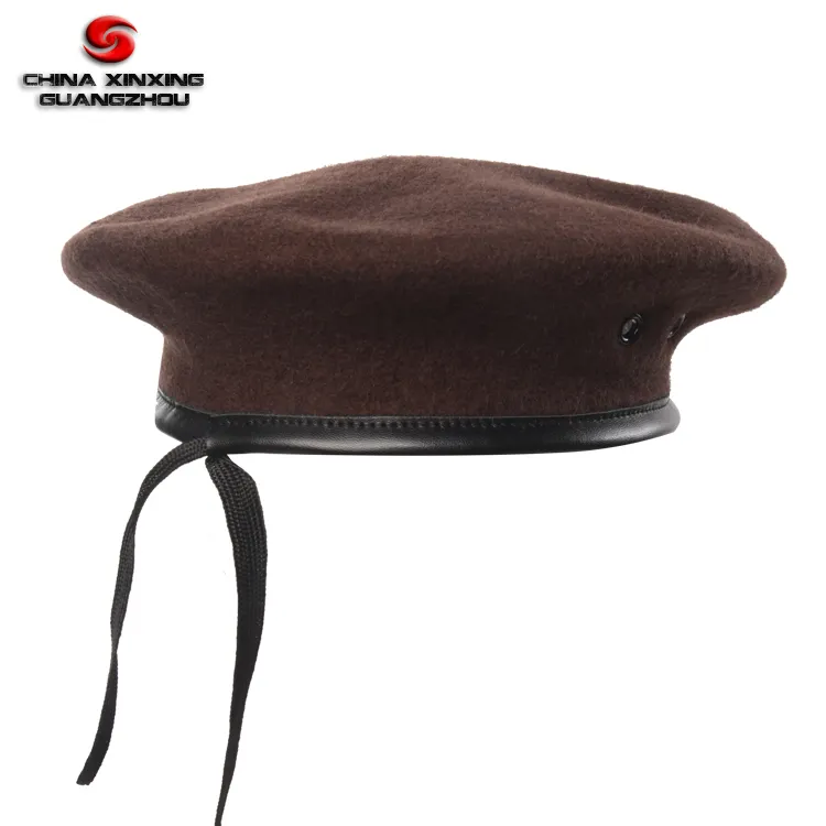 military and army use Maroon color wool hat beret