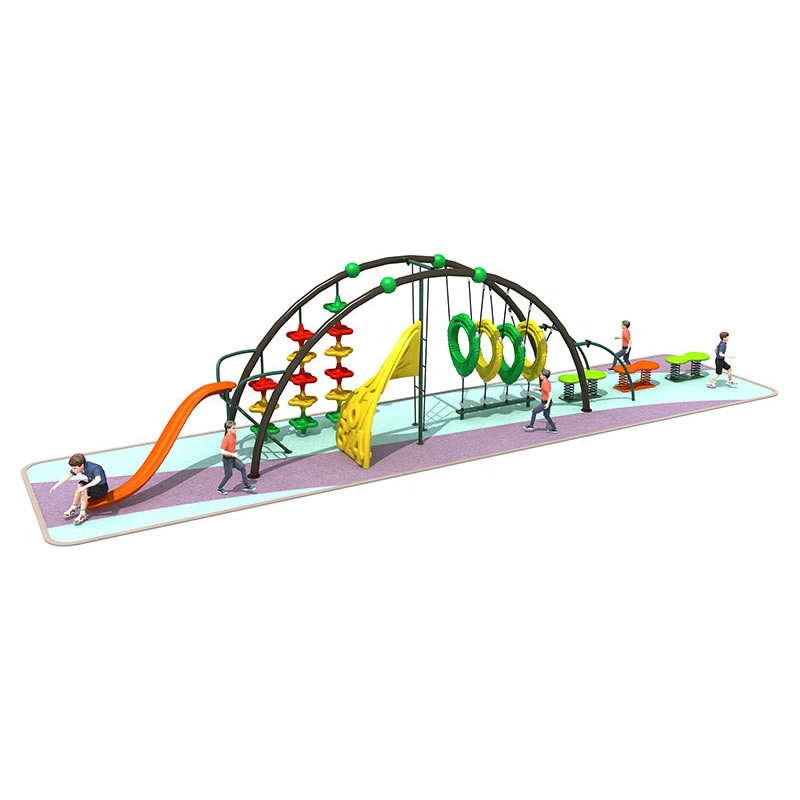 2020 New Style Outdoor Playground Climbing Nets Kids Plastic Climber And Slide Monkey Bar