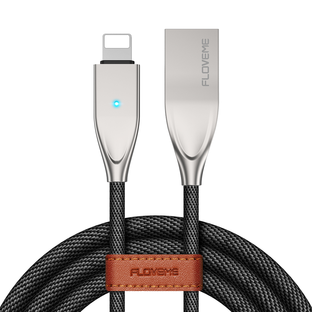 Бесплатная доставка 1 образец OK FLOVEME Usb-кабель для iPhone 8 со светодиодной подсветкой для iPhone X Кабель для передачи данных для iPad зарядное устройство телефонный шнур