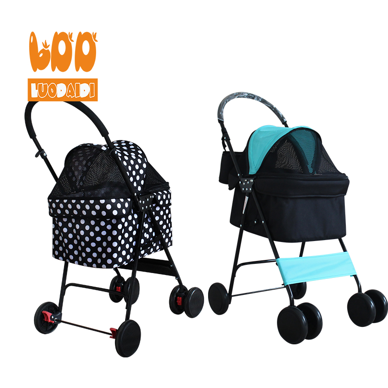 Красивые тележка для домашних животных 4 колеса pet коляски 600d Оксфорд коляска для собак