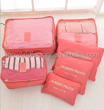 Многофункциональный 6 шт. в один набор организовать сумку внутри багажа travel kit мешок прачечная мешок