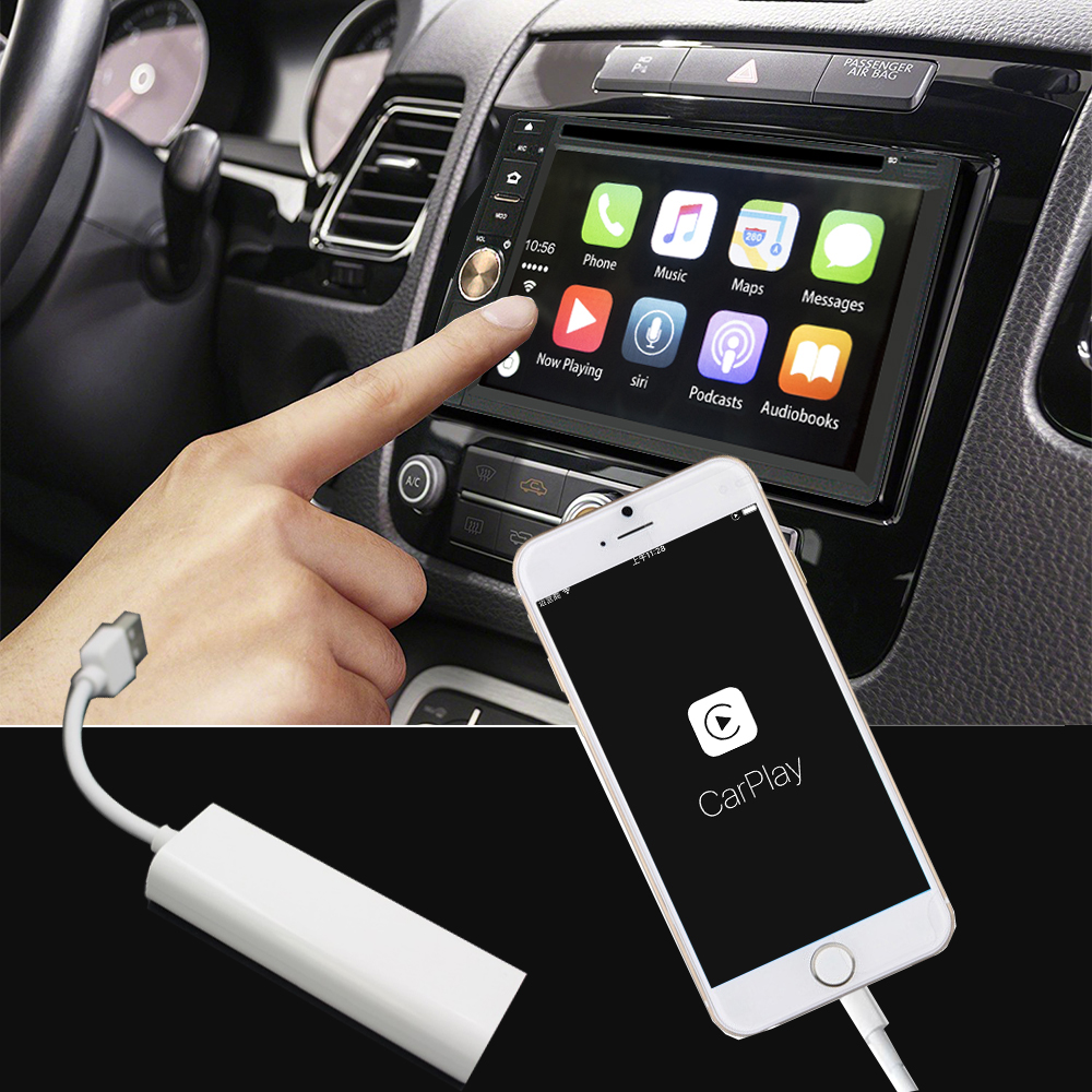 Новый продукт, Поддержка iOS, телефона, Android, Автомобильный USB-ключ carplay для Android WinCE, автомобильный dvd