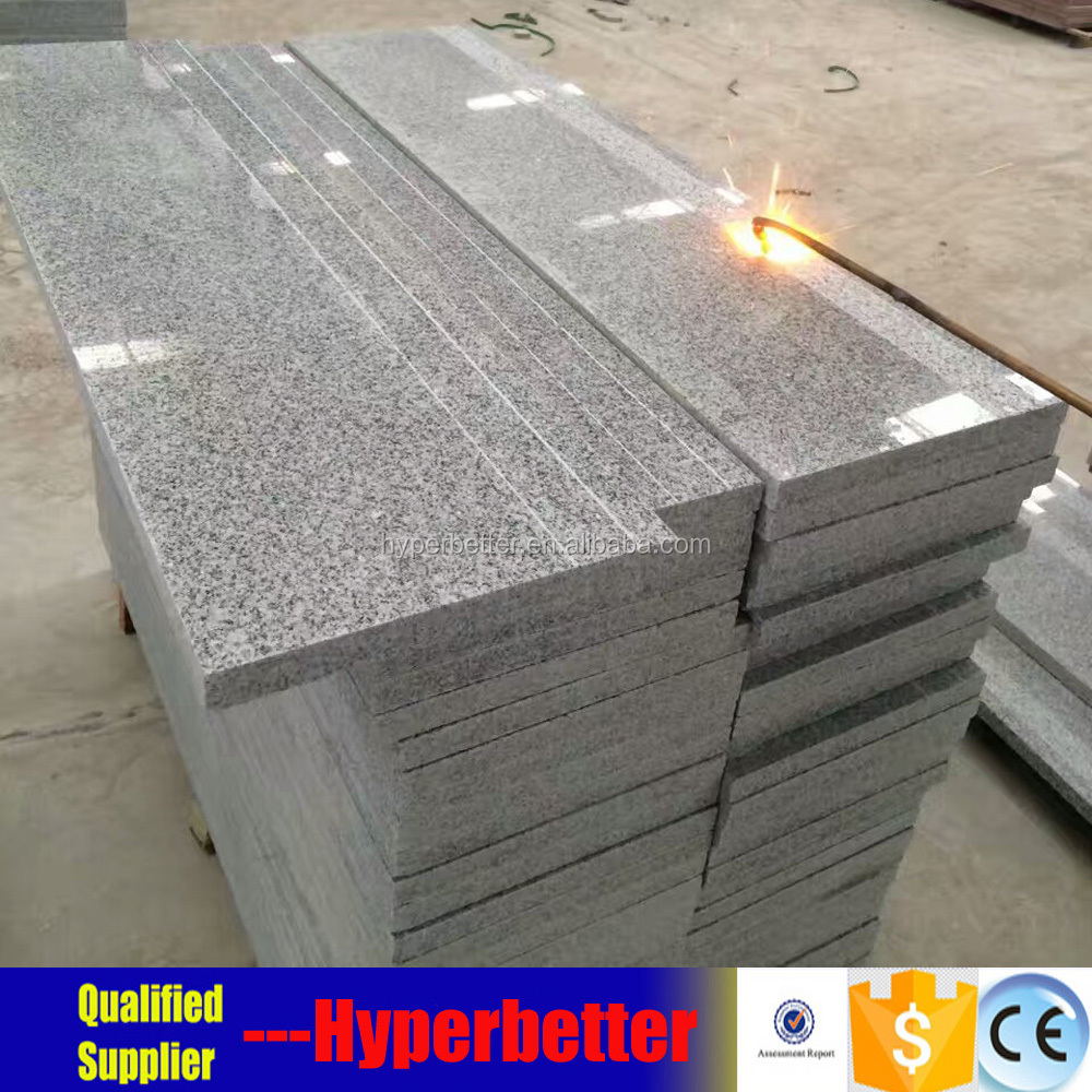Запылано antislip серый гранит лестницы