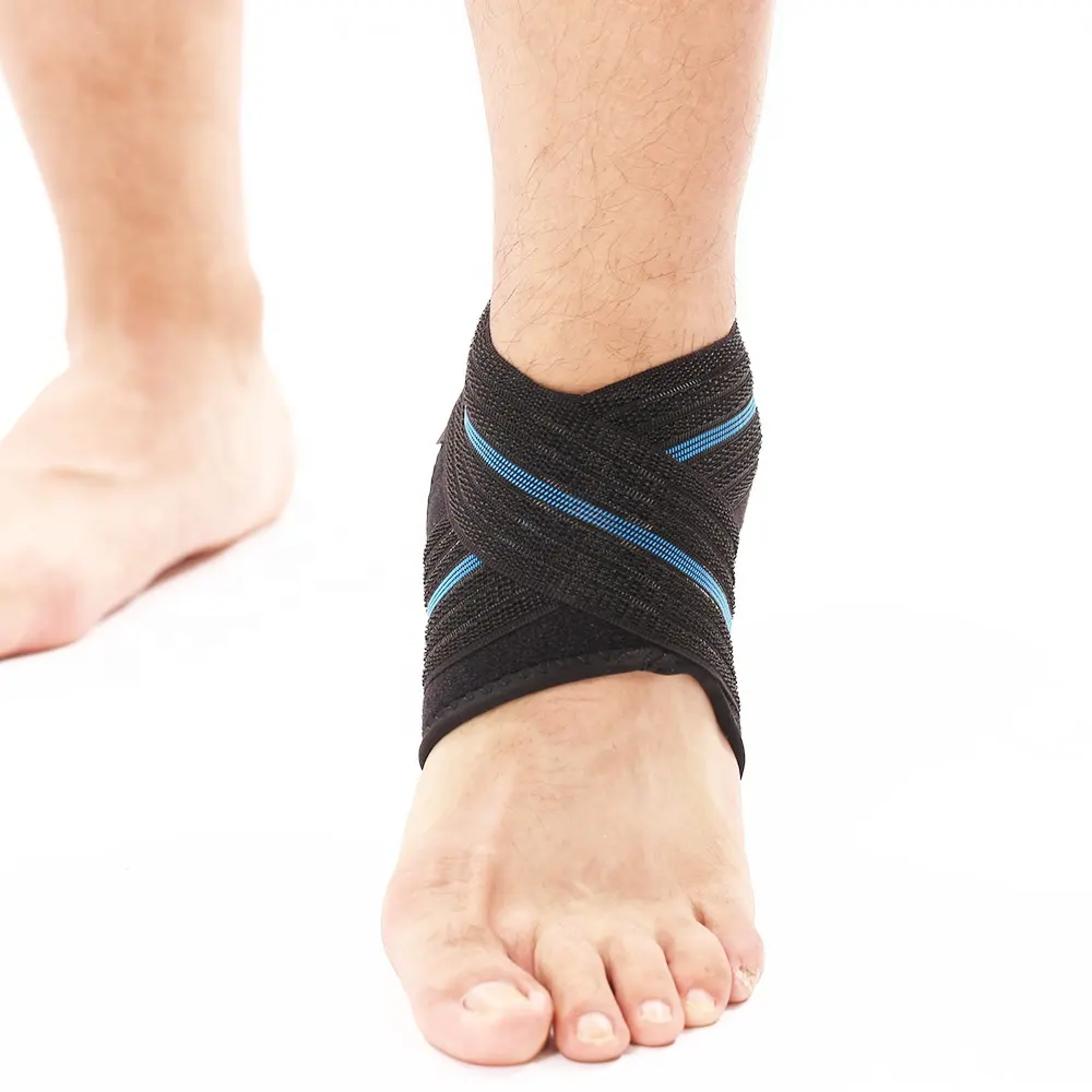 Gangsheng 2020 Breathable Elastic Waterproof Drop Foot Brace ankle belt strap Compression Ankle Straps