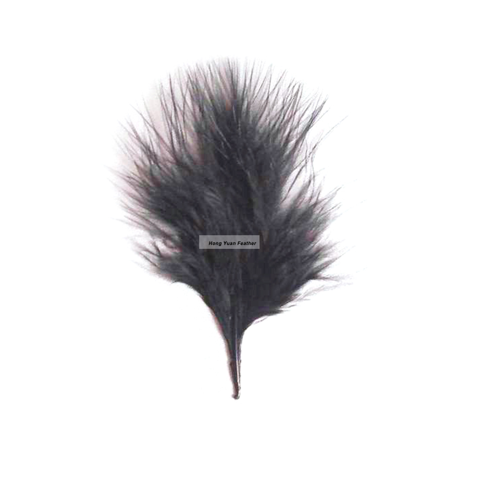Короткий пух индейки Horng Shya HP-14, 3 дюйма, перо индейки Марабу