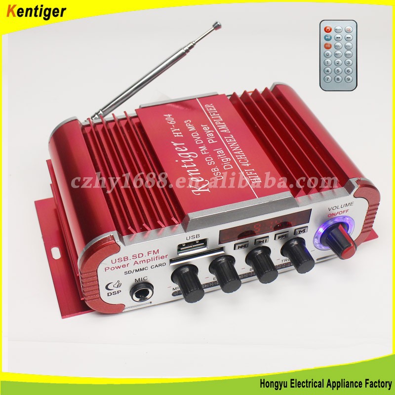 Kentiger 4ch DC12V хорошая мощность мини автомобильный усилитель