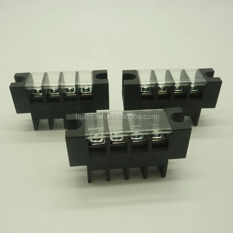 Panel feed through 30A 11.0mm Dinkle 0168 screw power barrier terminal block