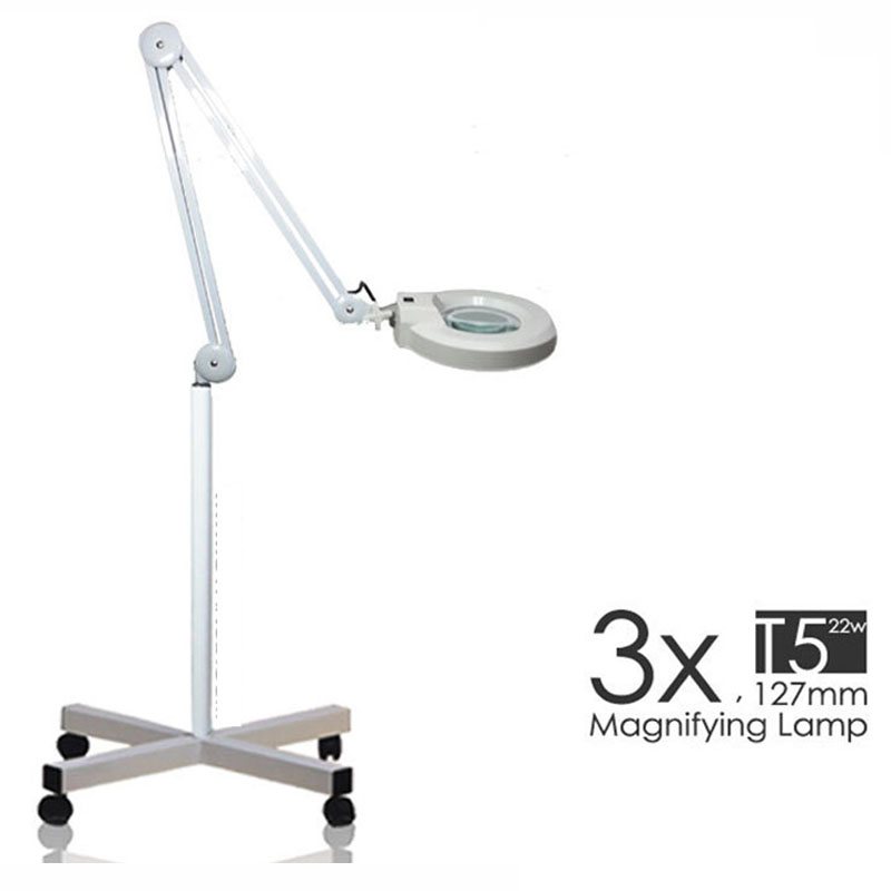 3X T5 22W Dermatology magnifier magnifying lamp