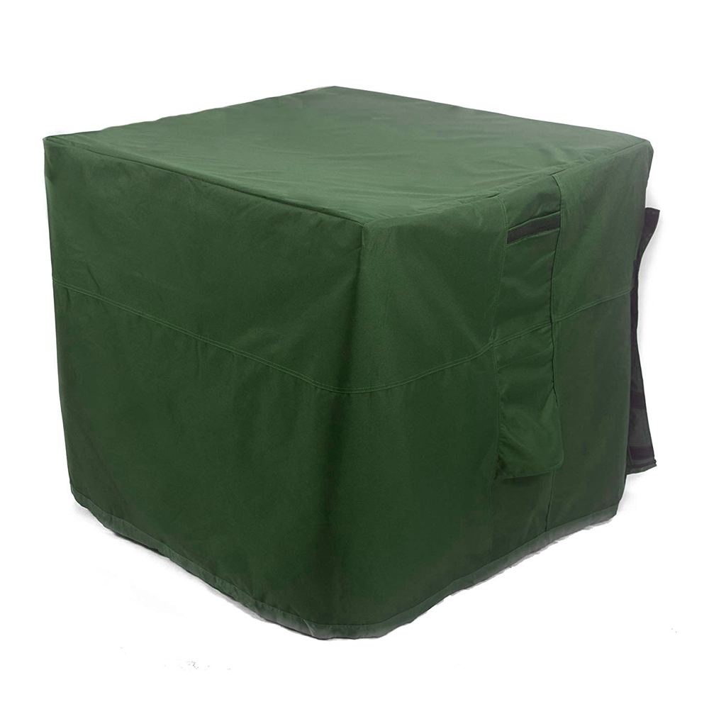 Modern green 600D polyester dustproof air conditioner outdoor cover
