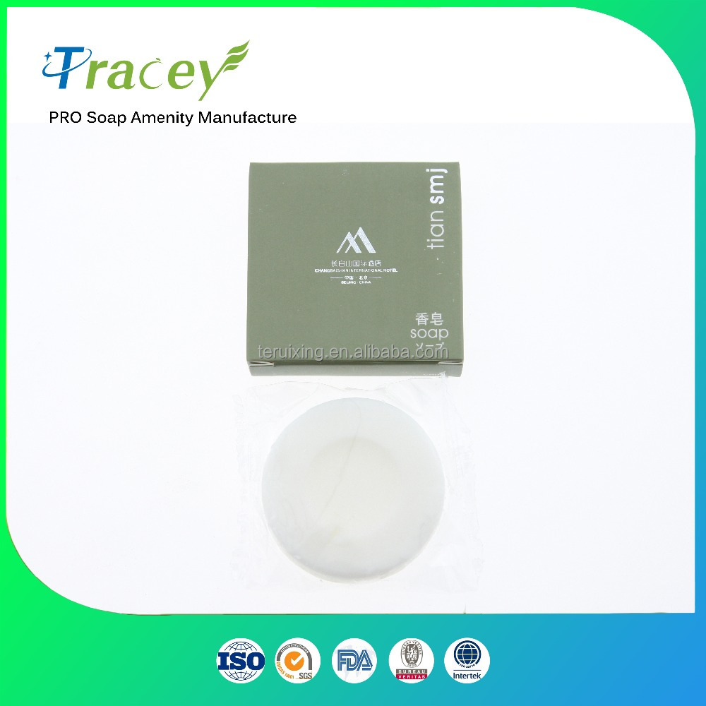 sticker label logo round soap for hotel /motel /travel/hospital