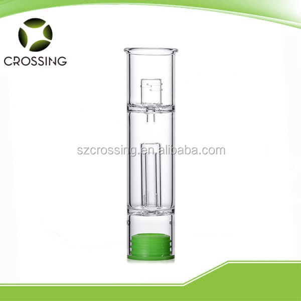 Portable dabber straight glass bubbler for wax or dry herb vaporizer