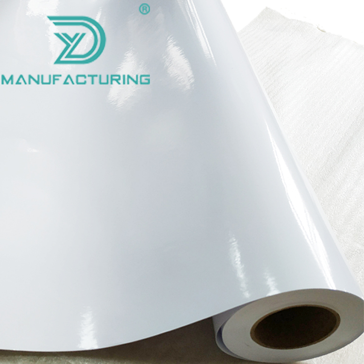 50m waterproof Inkjet every roll sticker for printing white glue self adhesive printable vinyl sticker paper with bubble free